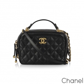 Chanel CC Filigree Vanity Case Bag Chanel CC Filigree Vanity Case Bag